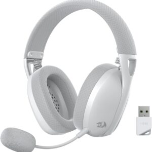 Redragon IRE Pro Ultra-Light 7.1 Surround Sound - 40MM Drivers Wireless Gaming Headset- White