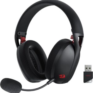 Redragon IRE Pro Ultra-Light 7.1 Surround Sound - 40MM Drivers Wireless Gaming Headset- Black