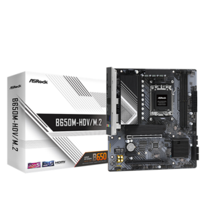ASROCK B650M-HDV/M.2 (AMD Ryzen 7000,9000 Series AM5)
