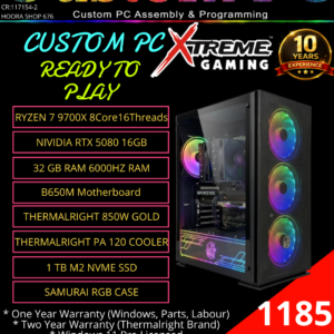 Gaming Computer Build #1 Ryzen 7 9700x/RTX 5080 16GB (Contact Us To Customize)