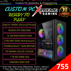 Gaming Computer Build #10 Intel I9 14900K/RTX 5060 (Contact Us To Customize)