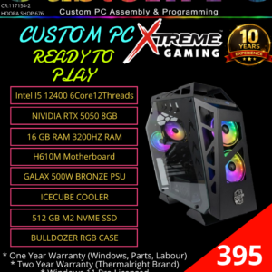 Gaming Computer Build #1 Intel I5 12400f/RTX 5050 (Contact Us To Customize)