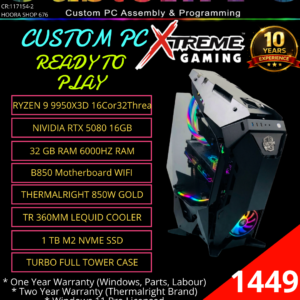 Gaming Computer Build #7 Ryzen 9 9950x3d/RTX 5080 16GB (Contact Us To Customize)